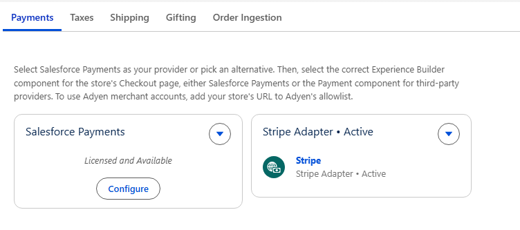 Configuring Stripe Payment Gateway Integration in Salesforce Commerce Cloud Step 3