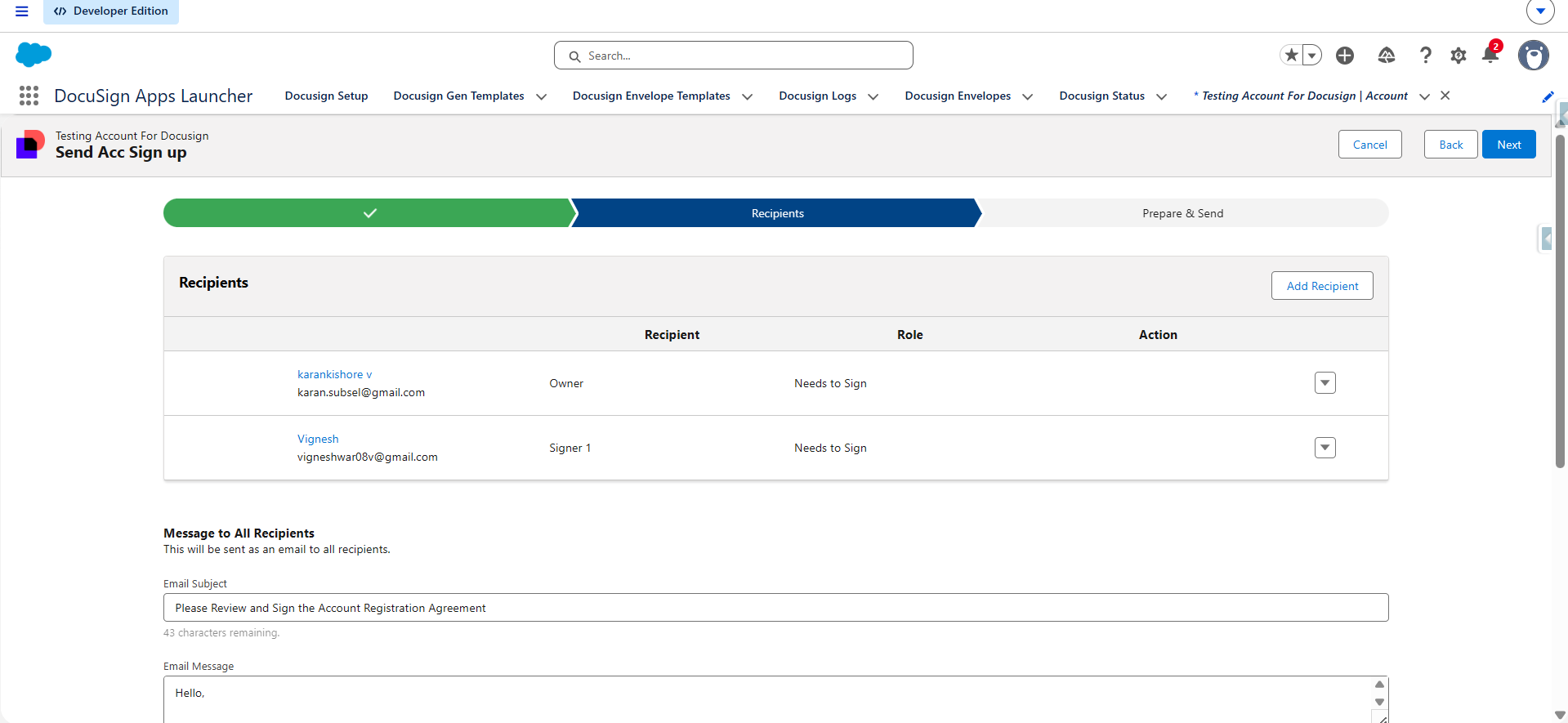 DocuSign Step 23