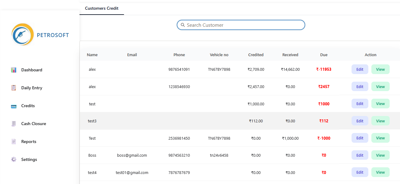Petrosoft – Use Case Document Step 1
