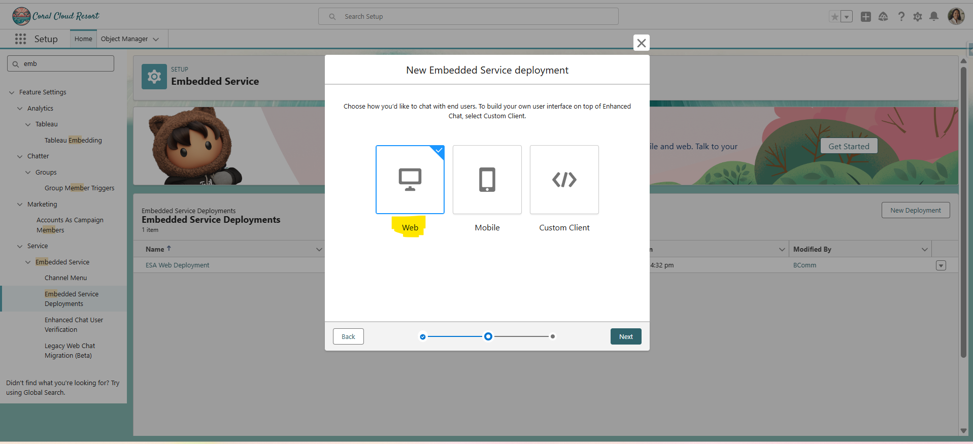Product Inquiry Chat Launch Step 4