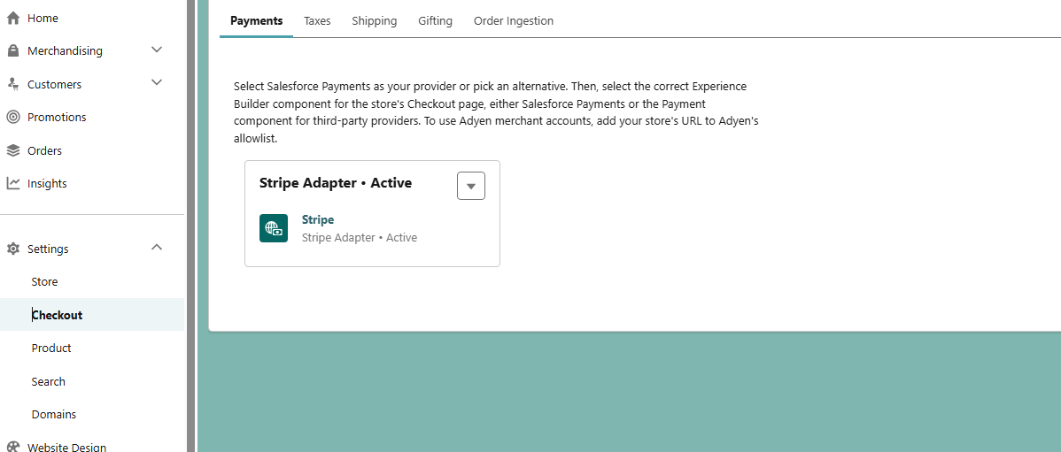 Setting Up a Stripe Payment Gateway Integration in Salesforce B2B Commerce Step 6