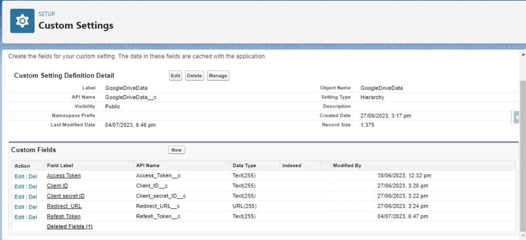 Salesforce to Google Drive Integration Step 7