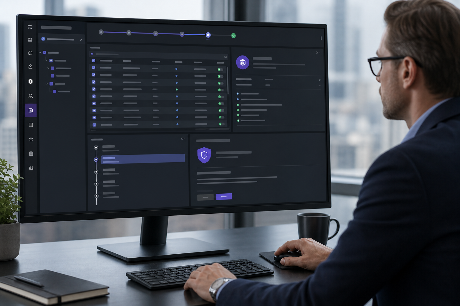 Administrator restoring deleted CRM records from a recovery dashboard